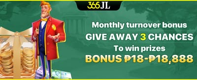 ₱18,888 Monthly Turnover Prize promotional banner